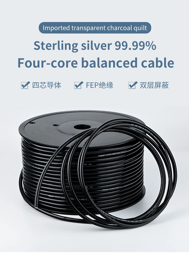 Cavo Bluk Segnale 4N Singolo Cristallo Argento Puro per Cavo Audio Hi-Fi Fai da Te - Foto 3 di 6