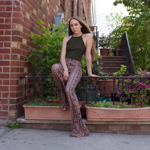 Bell Bottom Flare High Waist Stretch Boho Floral Hippie Yoga Pants Legging - Picture 4 of 135
