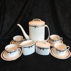 Kate-Spade-Lenox-GRACE-AVENUE-Coffee-Pot-Sugar-Serving-Bowl-Creamer-Cup-Saucer
