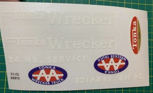 Custom Replacement Decals for '71-'72 #3915 Mighty Wrecker Tonka Truck - Picture 2 of 3