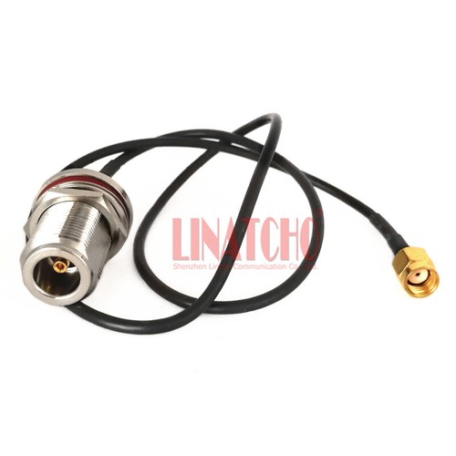 50CM Coaxial RG174 RP SMA Male to waterproof N female antenna jumper