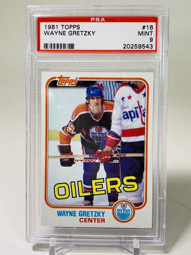 1981 Topps Hockey #16 Wayne Gretzky Edmonton Oilers HOF PSA 9 MINT - Picture 3 of 6