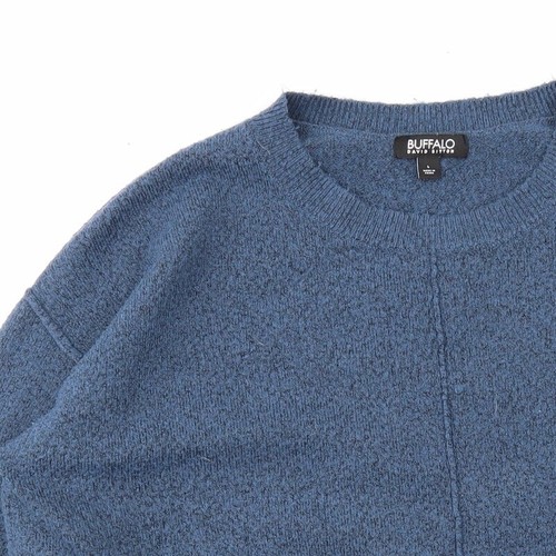 Buffalo Womens Blue Round Neck Acrylic Blend Jumper Size L - Picture 4 of 12