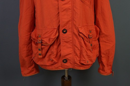 Peuterey Orange Multipockets Cargo Zip / Button Nylon Jacket Size XL - Picture 2 of 21