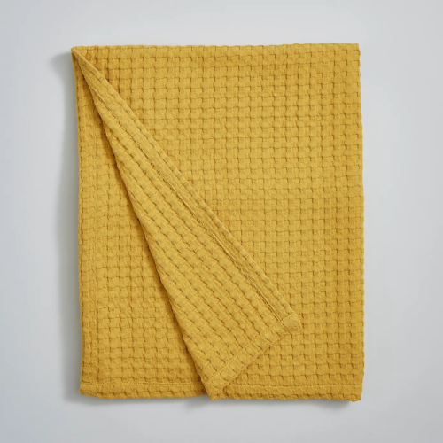 Luxury 100% Recycled Cotton Plain Waffle Blanket Sofa Bed Throw Blanket 120X150 - Picture 18 of 31