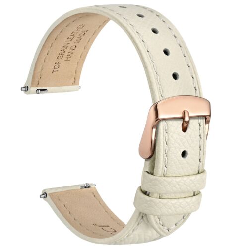 Correa de reloj de cuero de grano superior WOCCI para mujer 12 13 14 15 16 18 20 correa de 22 mm - Imagen 50 de 159