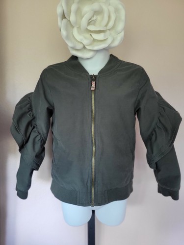 Cat & Jack girls bomber style jacket size 5t. Army Green - Picture 1 of 6