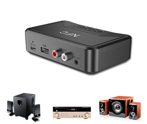 5.0 NFC Für Turmverstärker HIFI AUX CHINCH Jack Receiver Bluetooth Adapter - Afbeelding 2 van 10