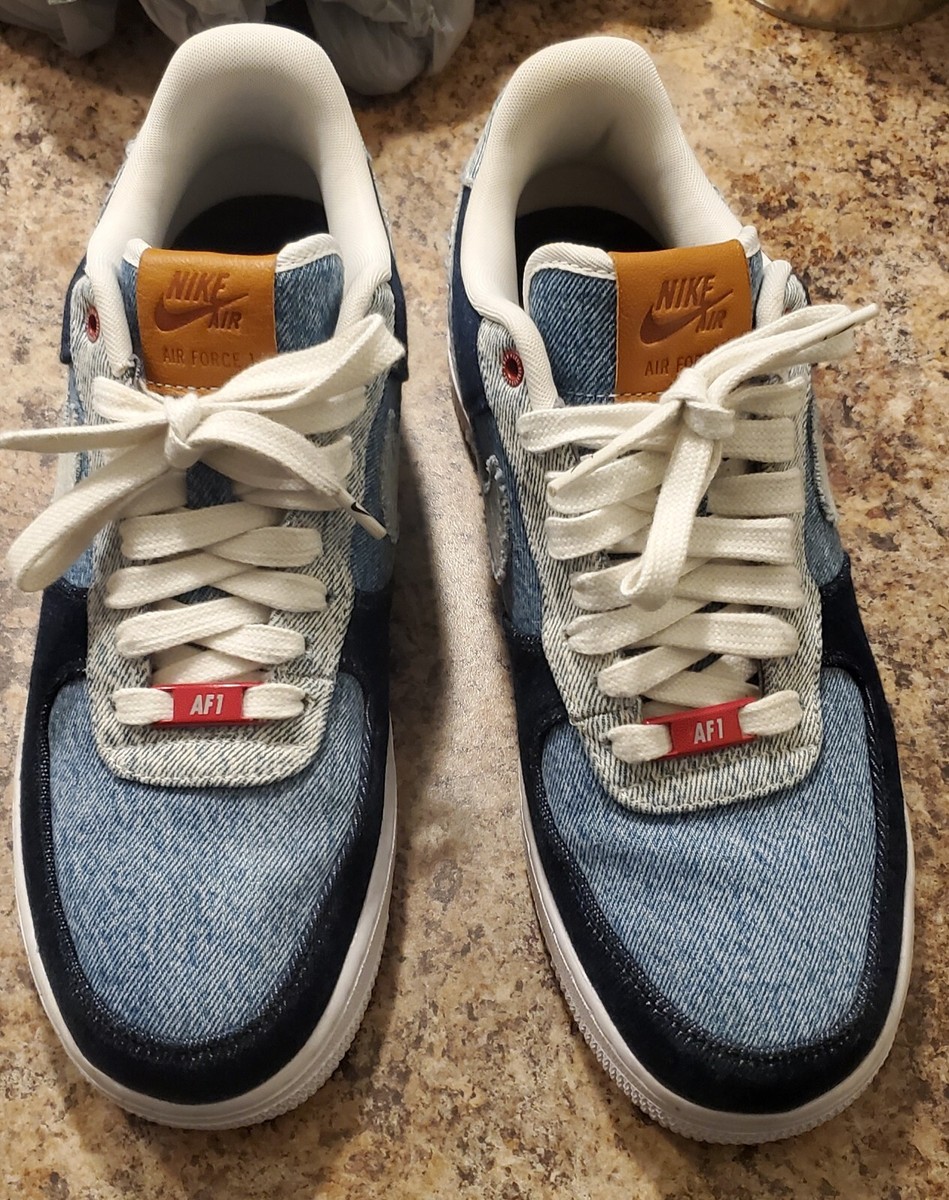 NIKE X LEVIS Air Force 1 By You Id CUSTOMS Blue Denim White NIKE X LEVIS Air Force 1 By You Id CUSTOMS Blue Denim White