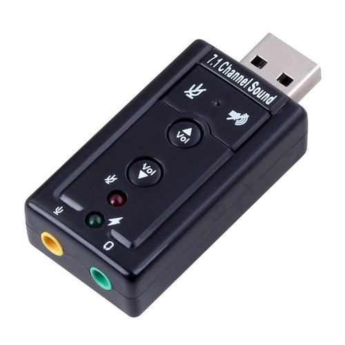 Mini USB 2.0 3D Virtual 7.1 Channel External Audio Music Sound Card Adapter - Picture 2 of 7