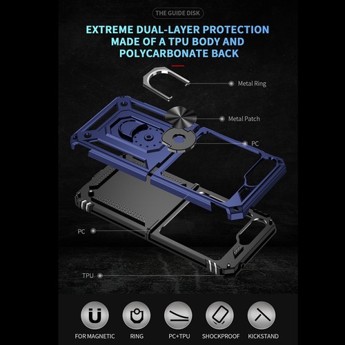 Case For Samsung Galaxy Z Flip5 4 3 Magnetic Armor Ring Holder Stand Phone Cover - Picture 32 of 61