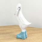 Ornaments for Living Room Duck Wellies Boots Statue Animal Figurine Home Decor