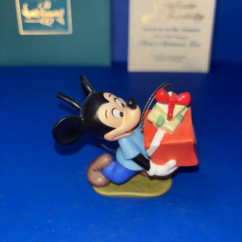 WDCC PRESENTS FOR MY PALS Mickey Mouse Pluto’s Christmas Tree 1995 COA No Box - Picture 6 of 6