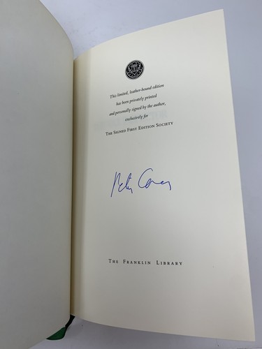 Der Steuerinspektor von Peter Carey SIGNIERTE ERSTE AUSGABE The Franklin Library 1991 - Bild 2 von 7