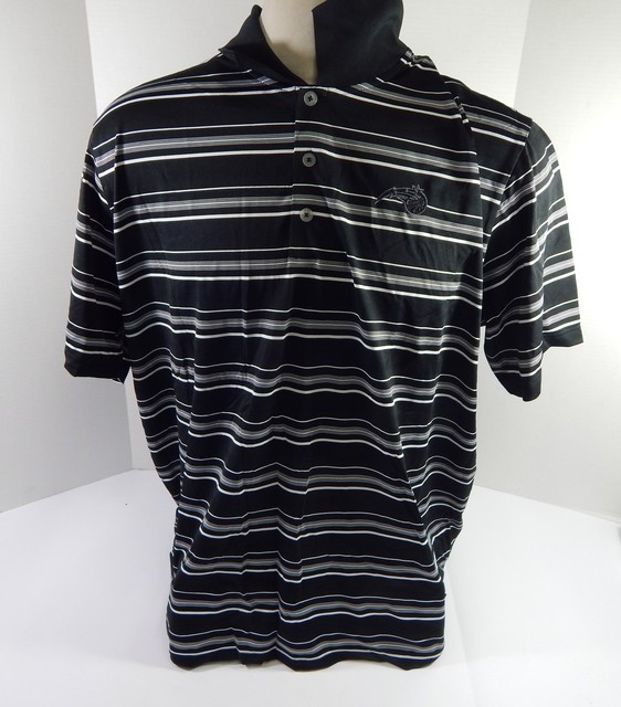 2015-16 Orlando Magic Team Issued Navy Striped Polo Shirt 2XL DP52371 2015-16 Orlando Magic Team Issued Navy Striped Polo Shirt 2XL DP52371