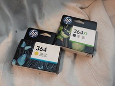 HP 364XL High Yield Ink Cartridge - Black  EXP(2024) + HP 364 YELLOW(2023)