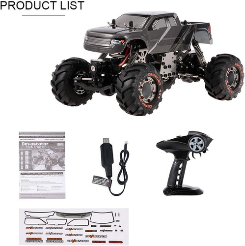 HBX 2098B 1/24 2.4Ghz 4WD 4WS Devastator Rock Crawler RTR with Double Servo Off- - Picture 8 of 9