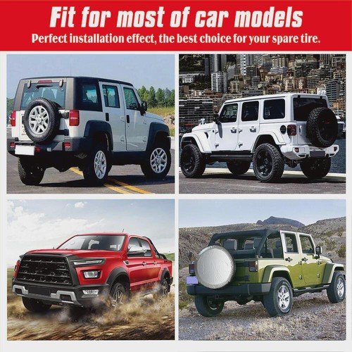 1Pc Car Spare Tire Cover Storage Bags Tire Cover Case Wheel Protection Covers - Picture 5 of 14