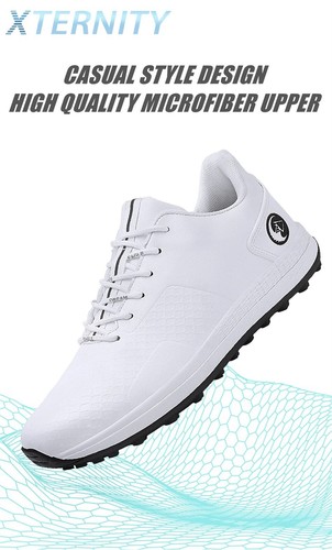 Scarpe da golf comode uomo sneakers antiscivolo impermeabili senza punte scarpe da golf - Foto 12 di 27