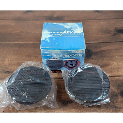 Audiovox TRY-35 Car Stereo Speakers 3-Way System 6 Inch New in Box