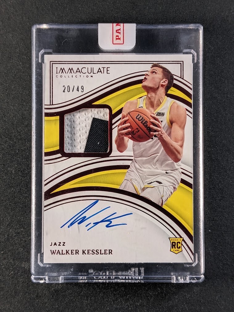 2022-23 Panini Immaculate Collection WALKER KESSLER 20/49 RC Patch Auto Red #138