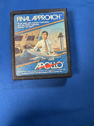 Final Approach (Atari 2600, 1982) Apollo Game Cartridge