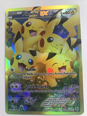 2016 Pokemon Generations Radiant. Pikachu Full Art RC29/RC32