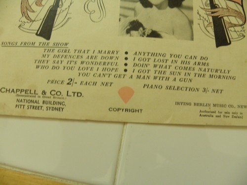 "Anything You Can Do" 1946 Australian Sheet Music Annie Get Your Gun Evie Hayes - Picture 4 of 6