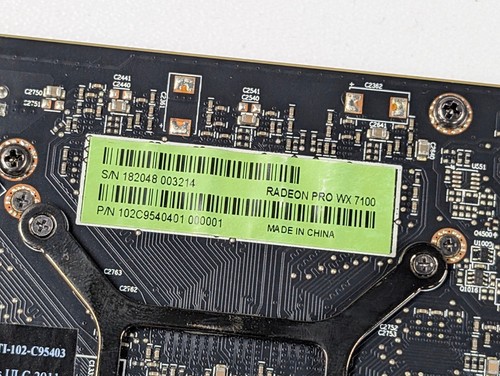 AMD Radeon Pro WX7100 8GB GDDR5 PCI-E 16x 4x Display Port Graphics Video Card - Picture 3 of 7