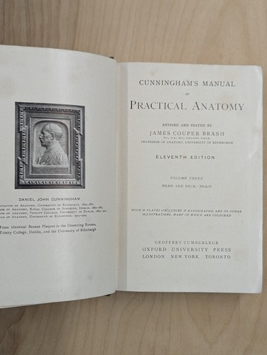Conninghams Manual Of Practical Anatomy Volume III 1949, Head, Neck & Brain - Picture 3 of 7