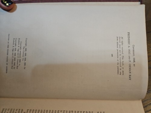 Introduction To American Government By Frederic Ogg HC, 1948 VINTAGE - Picture 5 of 5