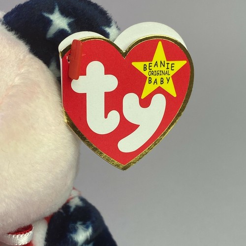 Peluche americano vintage TY The Original Beanie Baby oso de peluche con etiquetas - Imagen 4 de 11