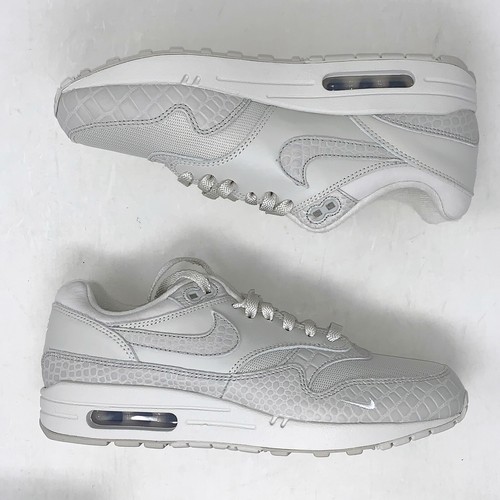 Nike Air Max 1 'Croc Skin' Taupe Gray Sneakers, Size 10.5 / 9M BNIB FJ8893-900 - Picture 6 of 8