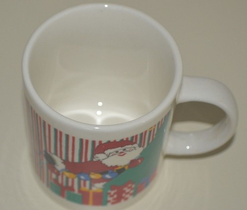 WEIHNACHTSMANN KAFFEETASSE/TASSE MIT ORNAMENTEN - Bild 2 von 2