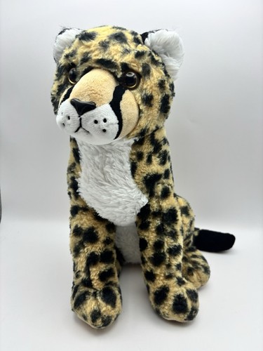 "El zoológico de mascotas guepardo leopardo 12"" peluche sentado" - Imagen 1 de 5