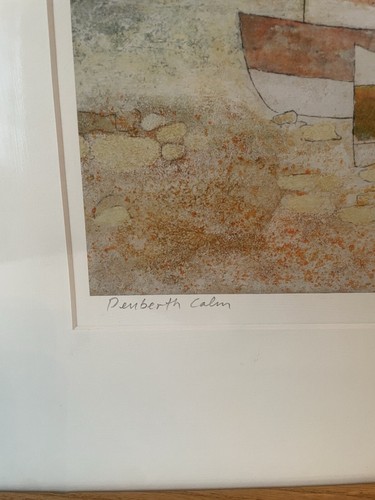 Impresión de Cornualles Penberth firmada de colección - Barcos de pesca playa giclée enmarcado - Imagen 6 de 7
