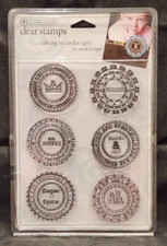 Autumn Leaves Girls Talking In Circles Sande Krieger Clear Rubber Stamps #2625