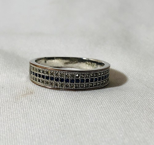 Swarovski Elements Saphir Ring Größe 8,75 Sterlingsilber - Bild 4 von 9