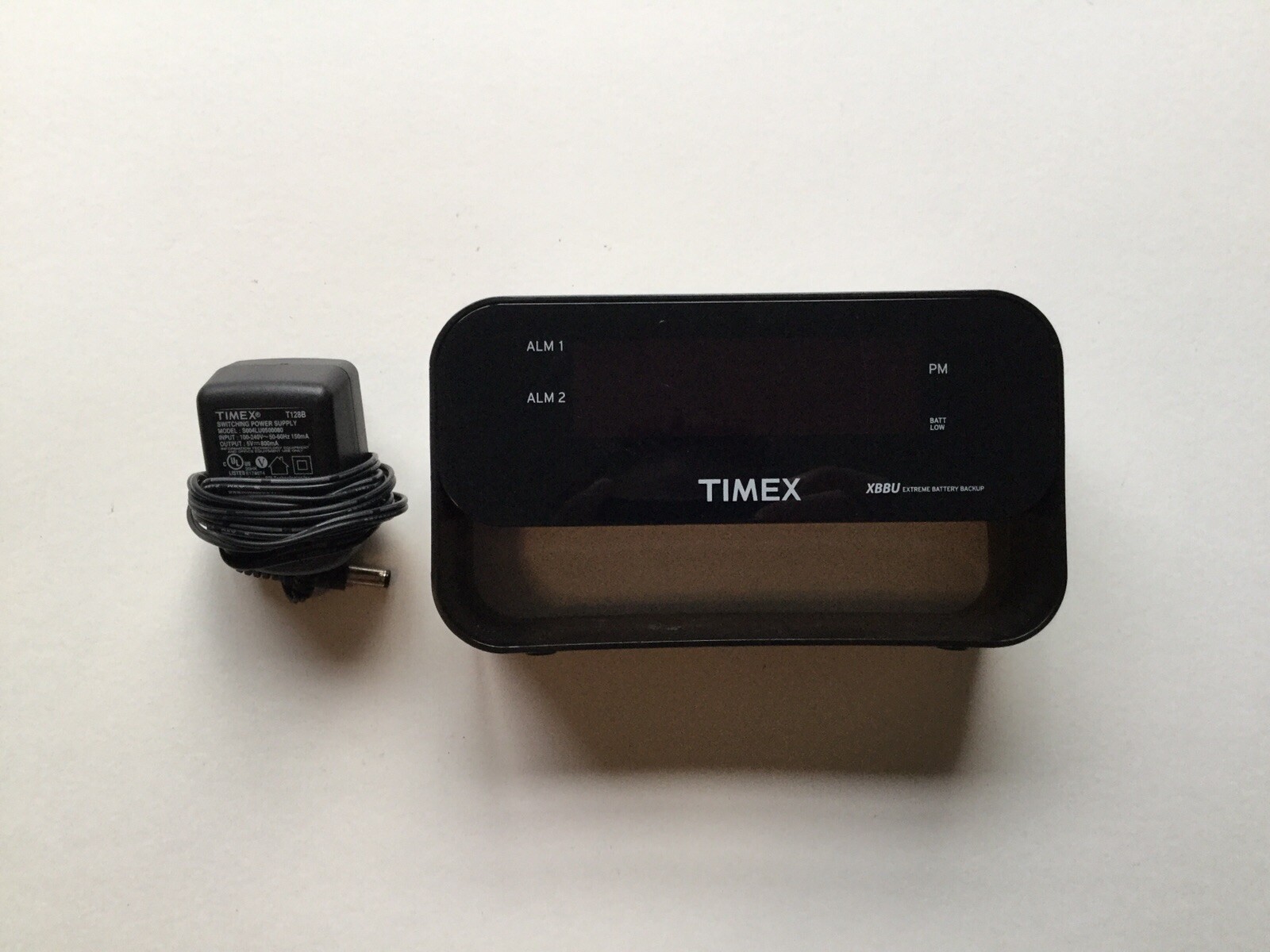TIMEX XBBU Extreme Batery Backup Black Digital Alarm Clock Phone