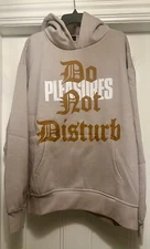 Authentic Pleasures Do Not Disturb Hoodie Silver size XXL