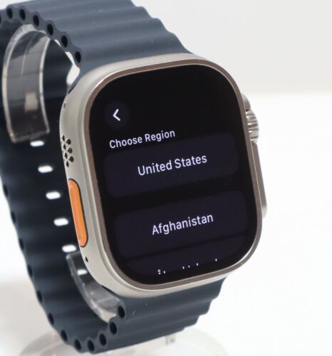 Apple Watch Ultra Titanium Case 49mm (GPS + Cellular) MQET3LL/A - Midnight Ocean - Afbeelding 2 van 12