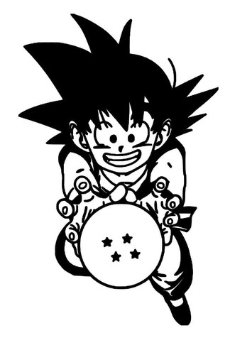 GOKU/Dragon Ball Z Vinilo/Calcomanía Adhesiva para Coche, Pared, Muebles, Taza