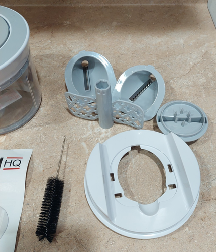 KITCHEN HQ Mighty Prep Pull Chopper 4 In 1 Whipper Mixer Spiralizer Vegetables - Picture 3 of 4