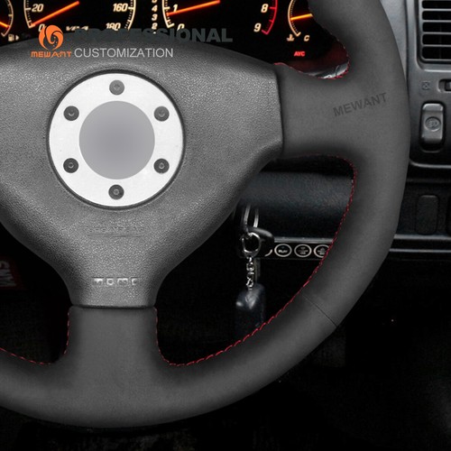 MEWANT Suede Car Steering Wheel Cover for Mitsubishi Lancer EVO 5 V 1998 6 VI - Imagen 4 de 11