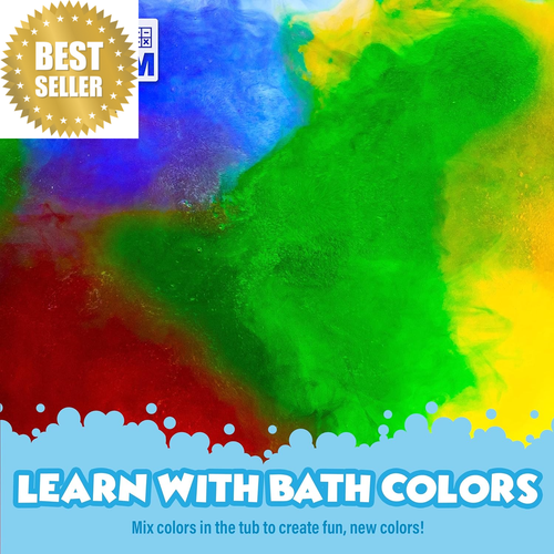 150 Bath Color Fizzies Non-Toxic Fragrance-Free Fizzy Tablets for Kids 7 Colors - Picture 5 of 12