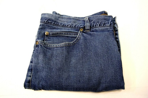 Women's Jones Jeans Wide Leg Blue Jeans Cropped 34X21 Stretch - Picture 10 of 11