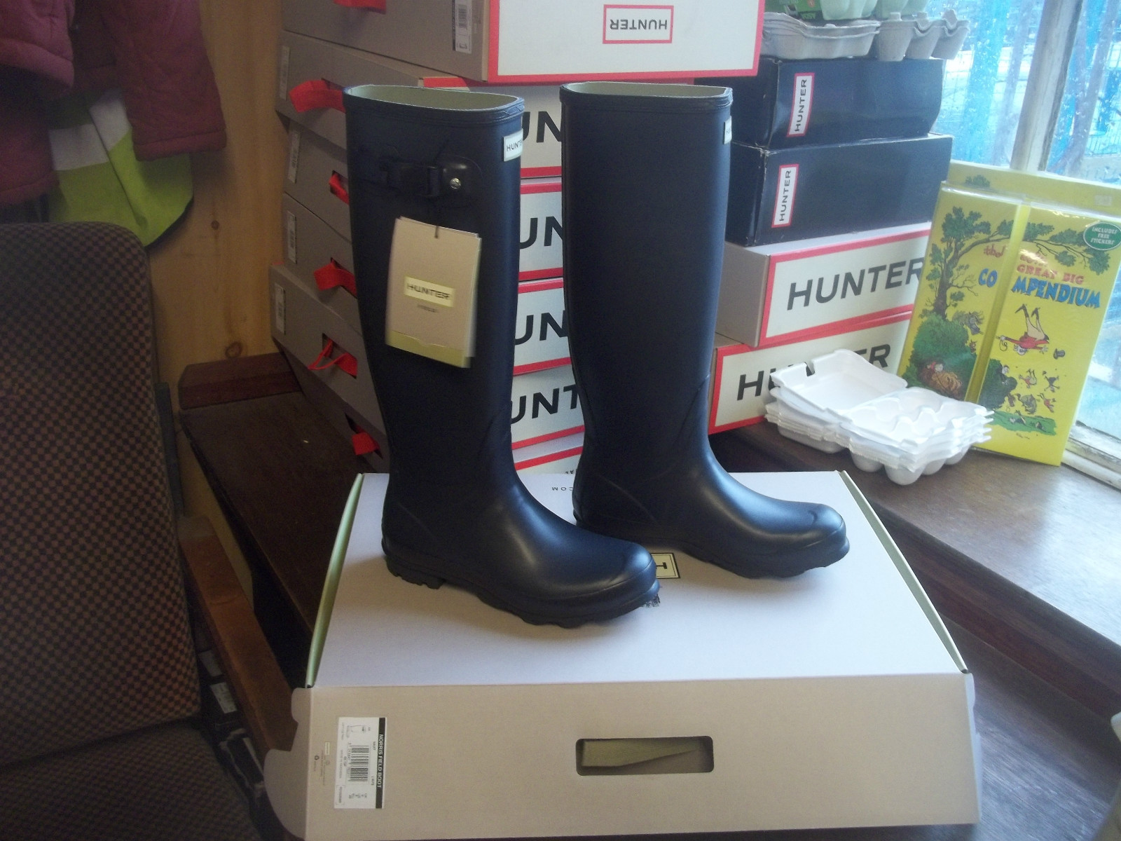 Navy blu Norris Hunter Stivali di gomma a Halifax Donna Taglia 8 Navy blu Norris gomma Hunter Stivali di gomma Norris a Halifax Donna Taglia 8 d28db1