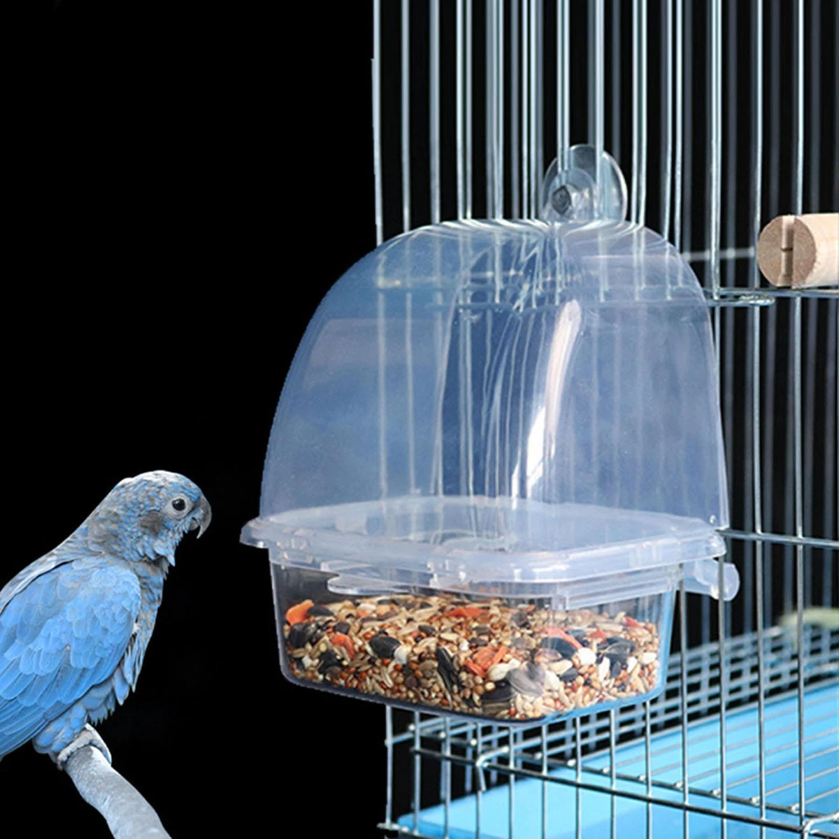 Bird cage feeders top