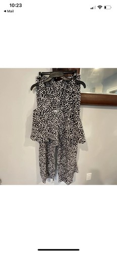 BAR III Black and white Crop top M and pants L Outfit Set - Picture 2 of 11