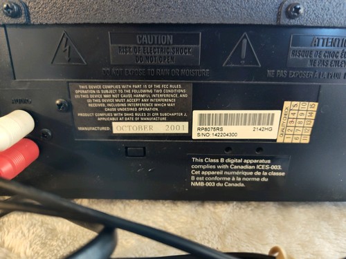 RCA 5 Disc CD Changer Model: RP-8075RS Tested✓ - Picture 4 of 6